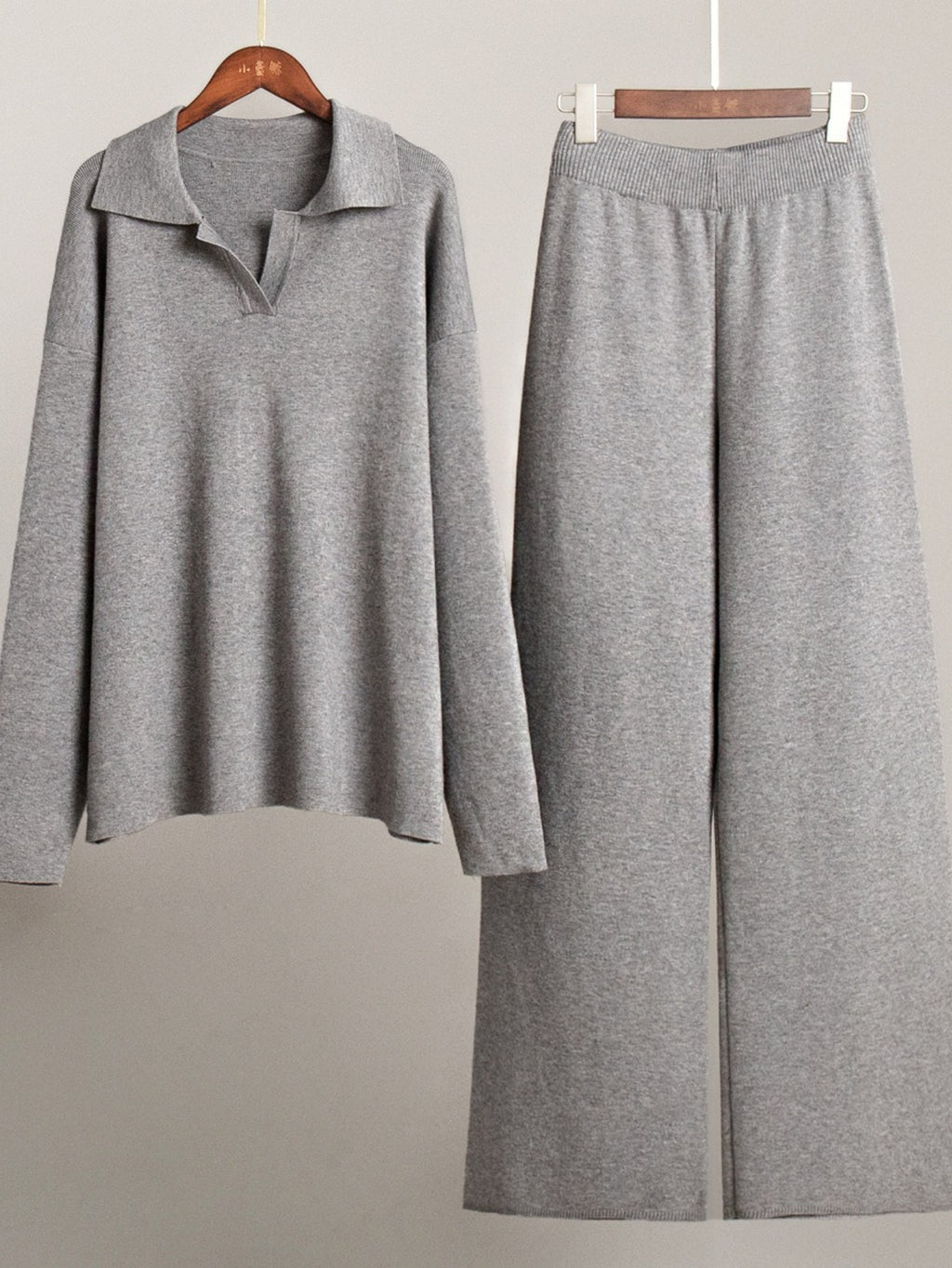 Damen Strick Zweiteiler Casual Elegant