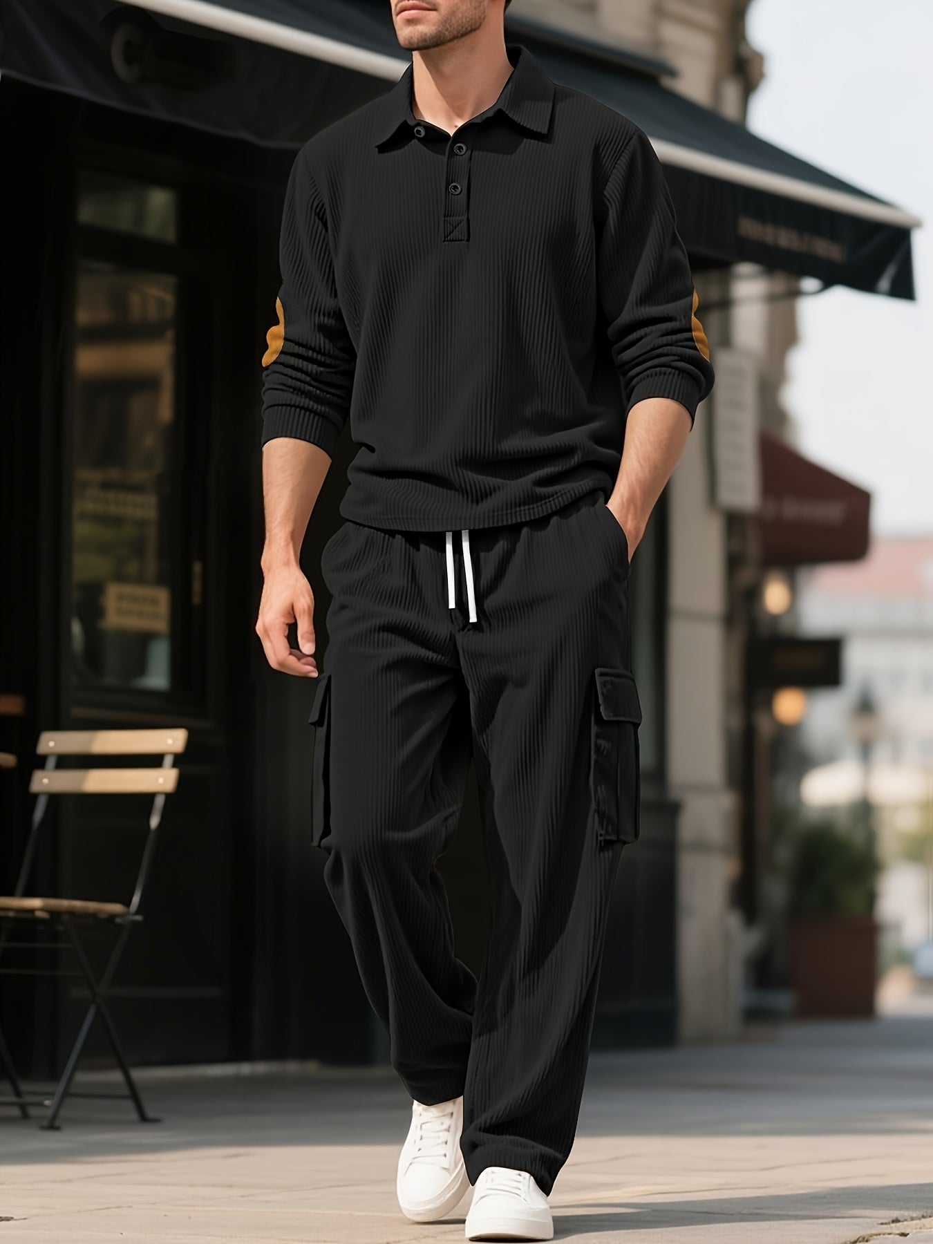 Herren Cord Outdoor Set Vintage