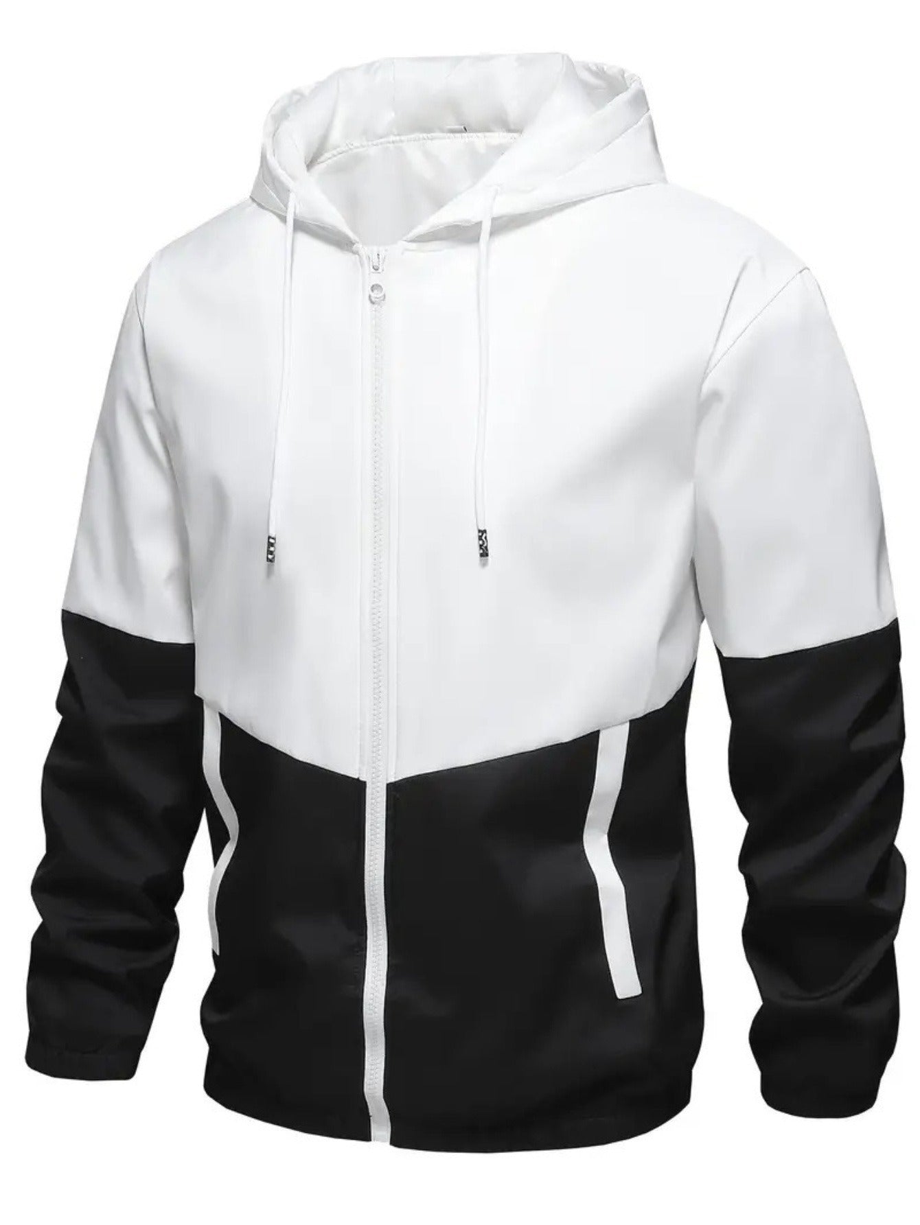 Herren Hoodie Jacken Set Patchwork