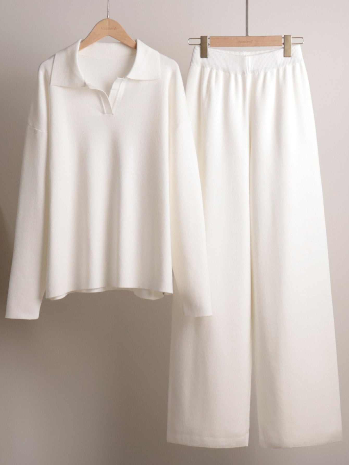 Damen Strick Zweiteiler Casual Elegant