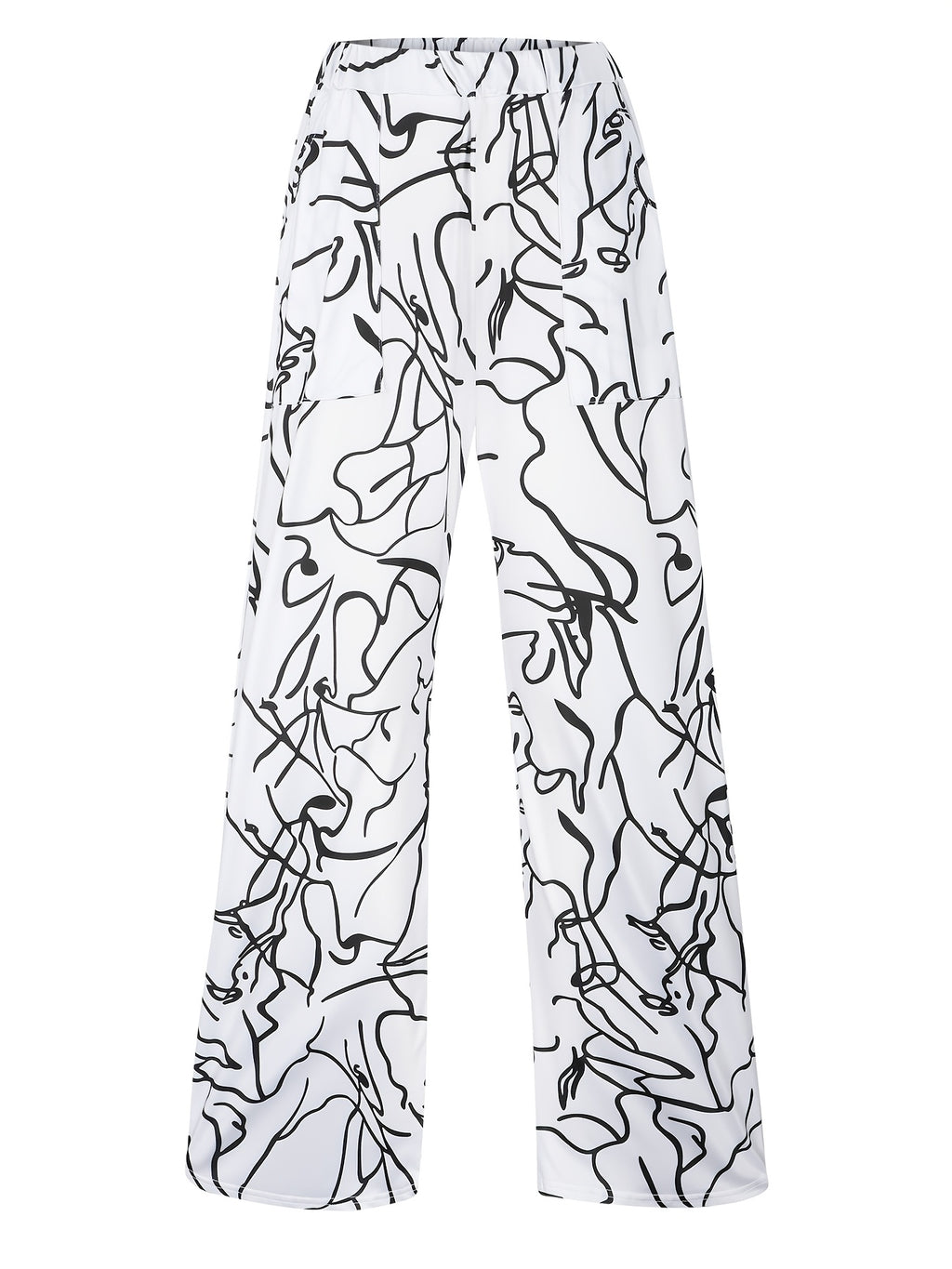 Damen High Waist Wide Leg
