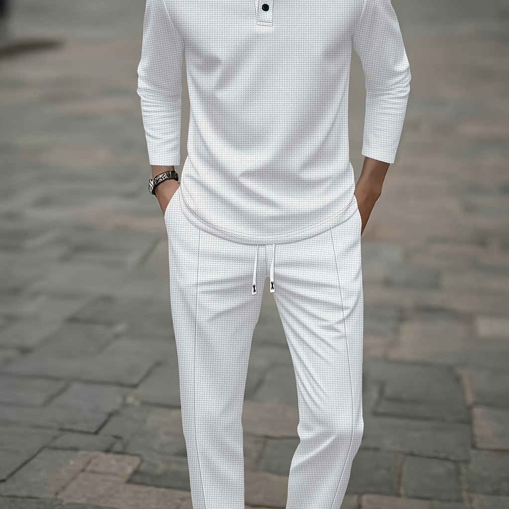 Herren Polo Langarm Set