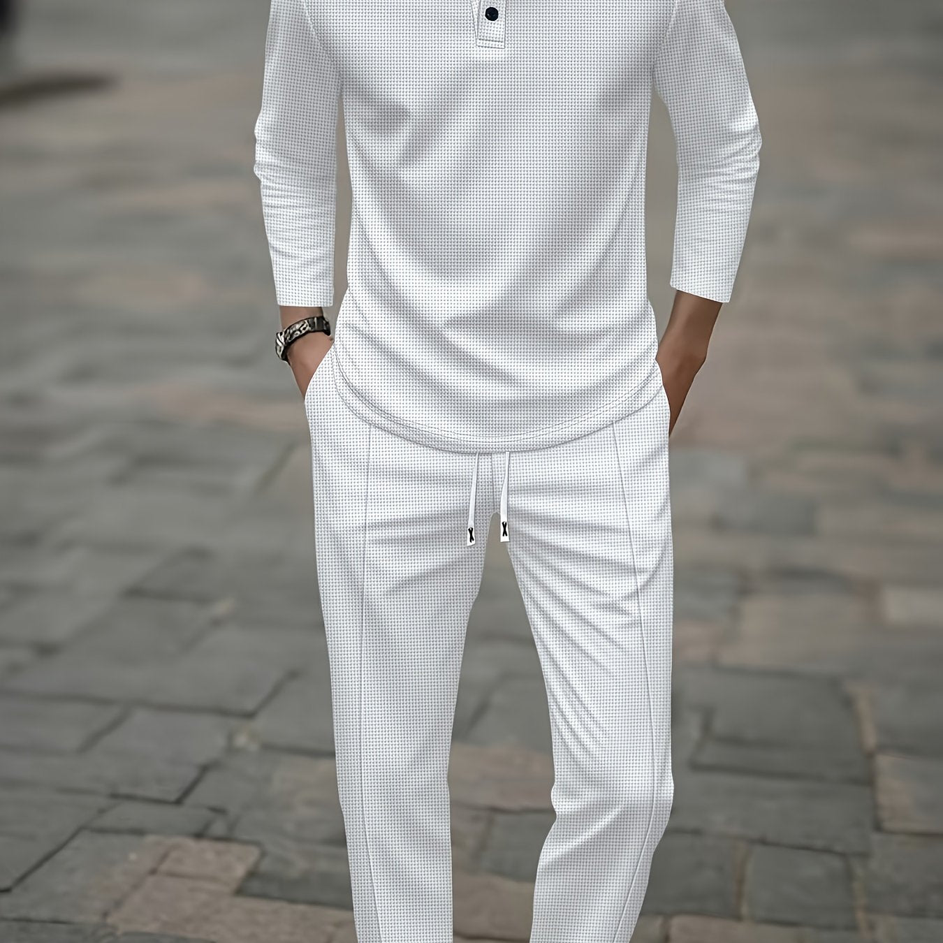 Herren Polo Langarm Set