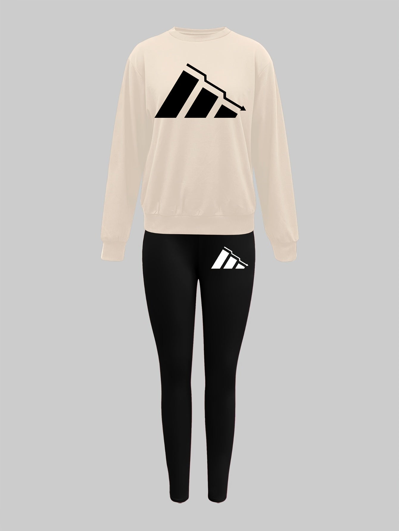 Damen Sweatshirt Leggings Set Winter