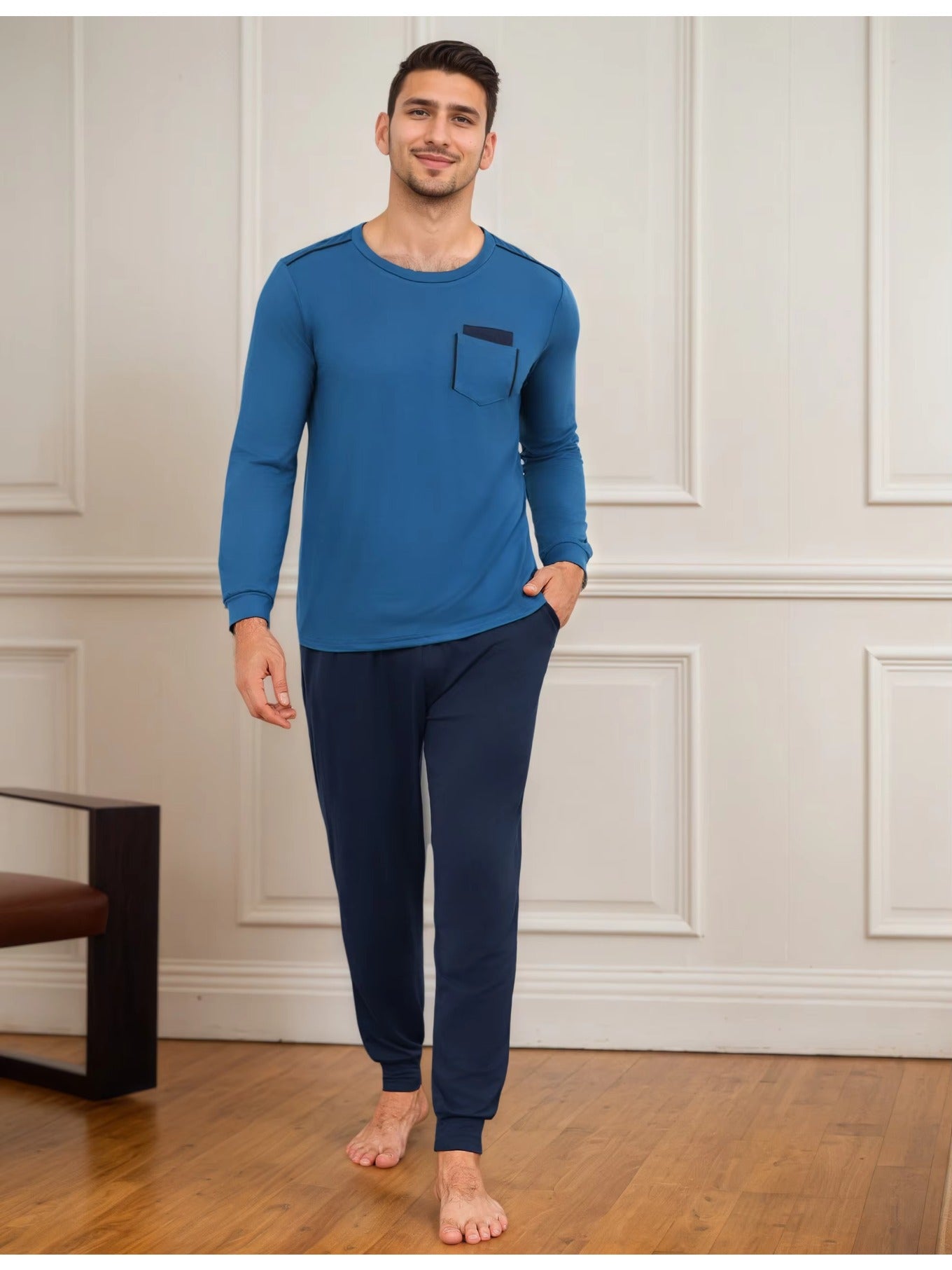Herren Pyjama Winter Uni Set