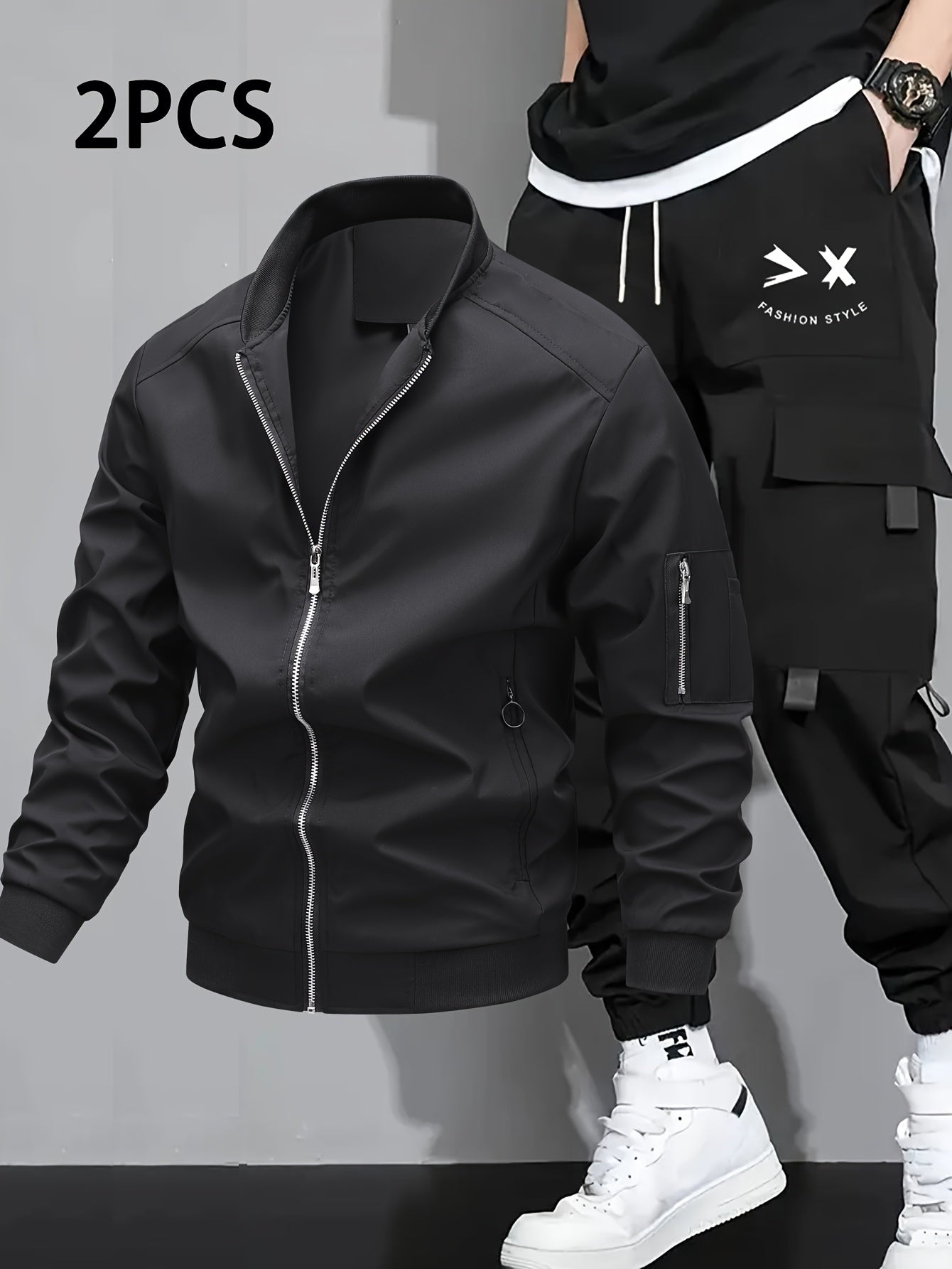 Herren Sport Jacke Cargo Set