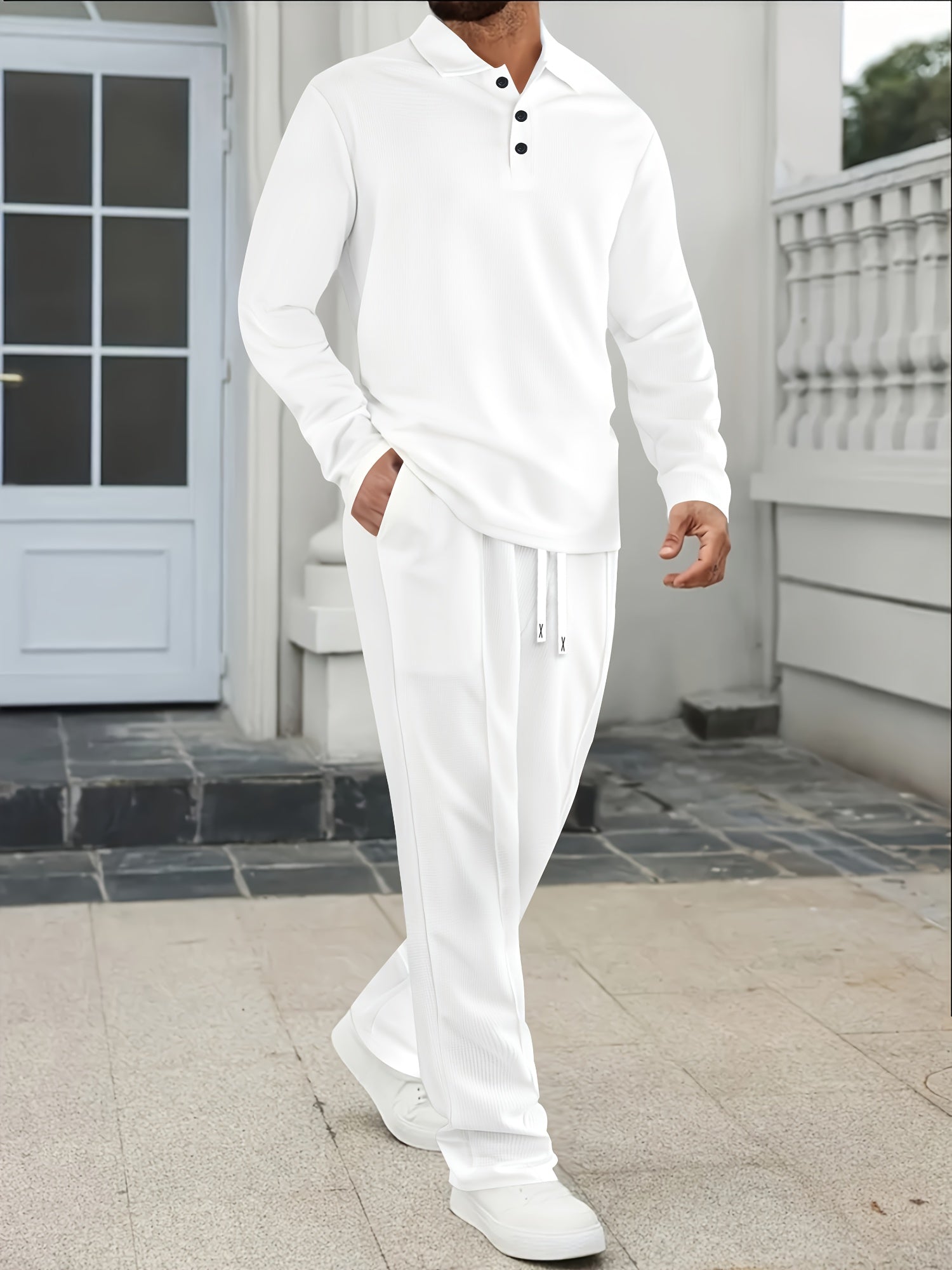 Herren Polo Langarm Set