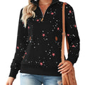 Damen Half Zip Sweatshirt Sterne