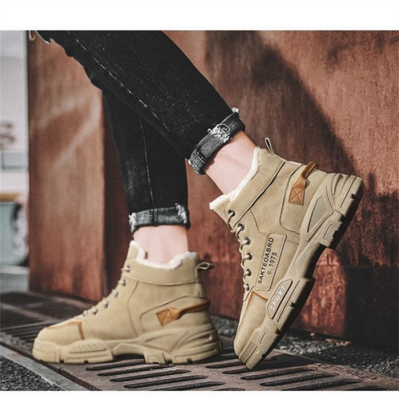 Herren Winter Stiefeletten Gefüttert Warm