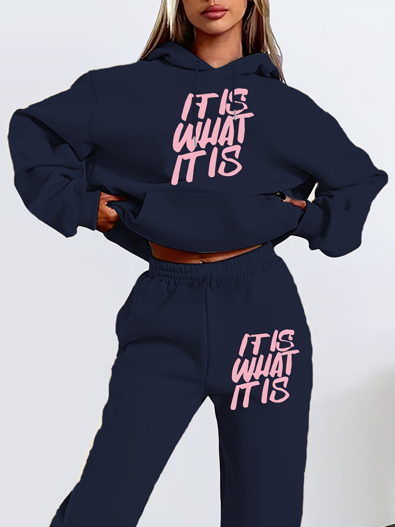 Damen Hoodie Set Print