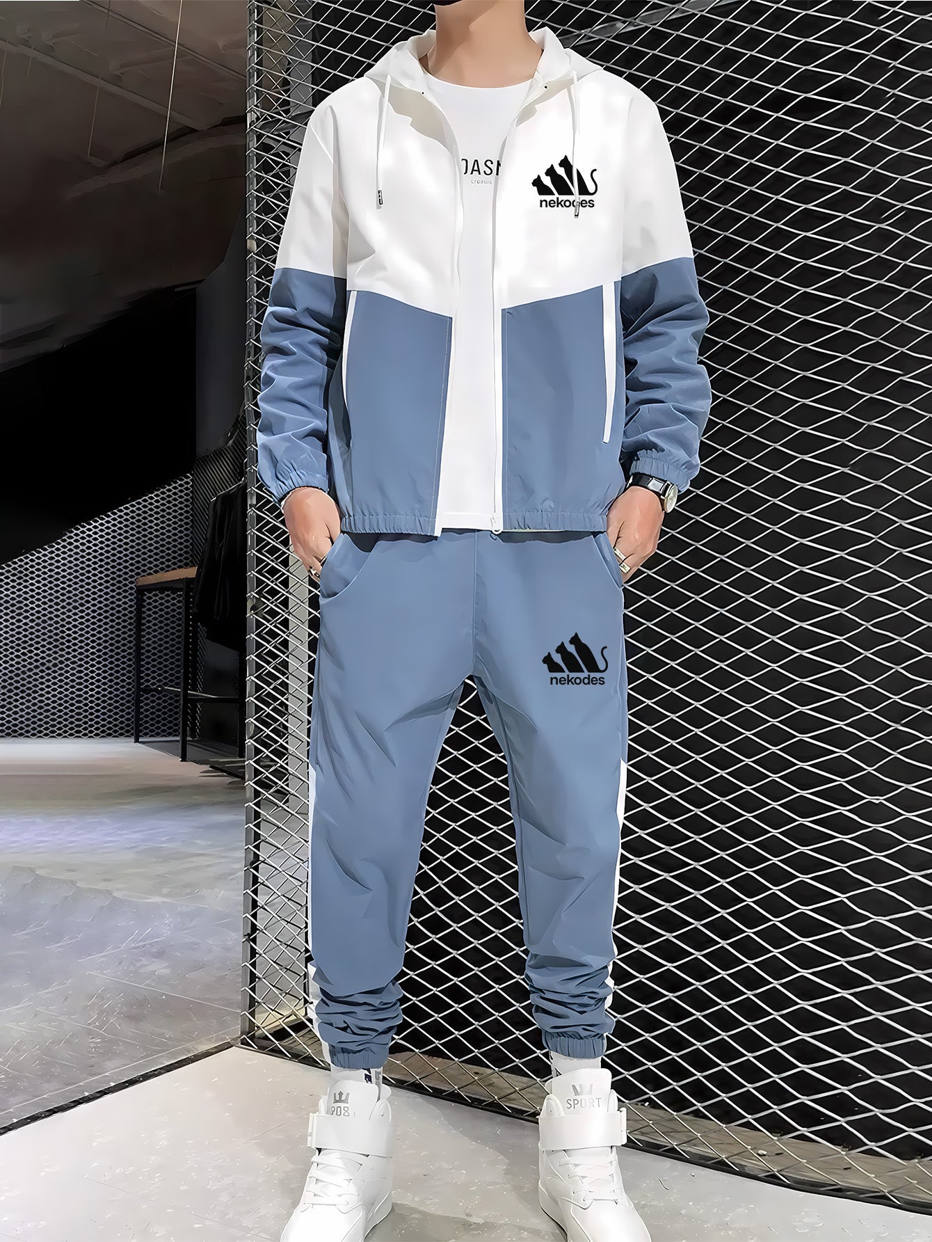 Herren Hoodie Jogger Set Winter