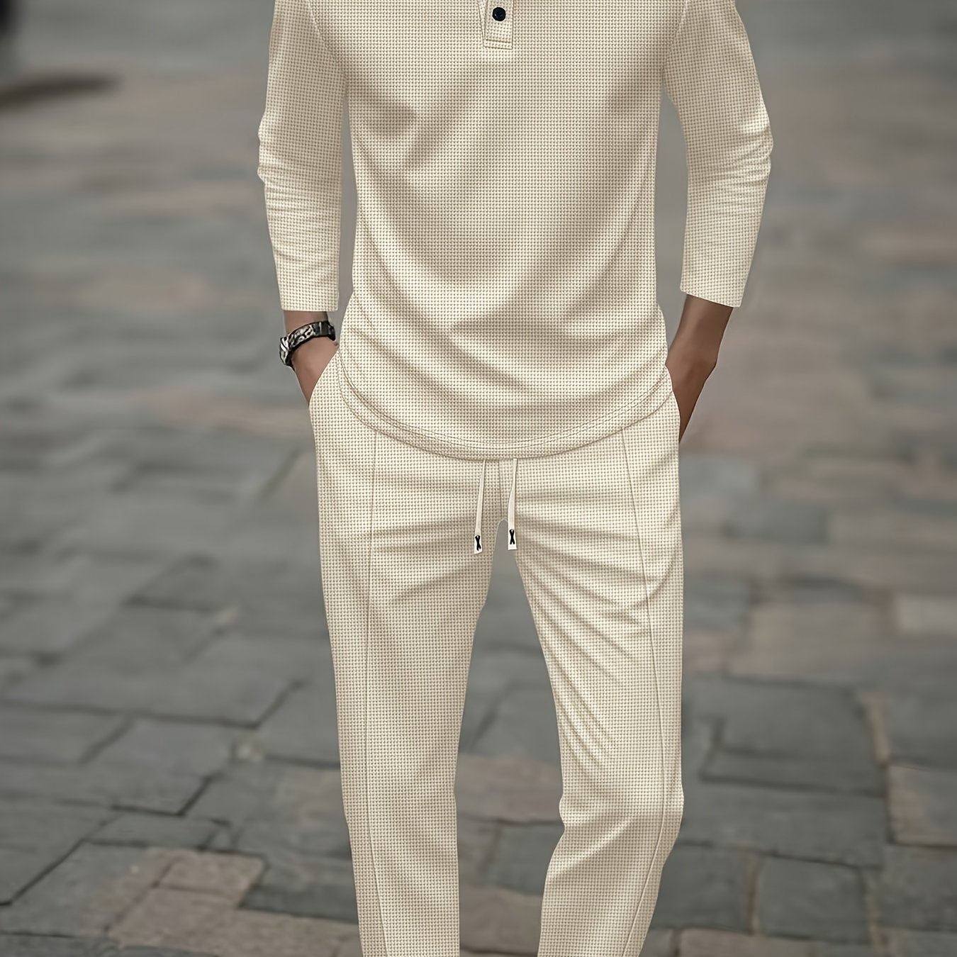 Herren Polo Langarm Set