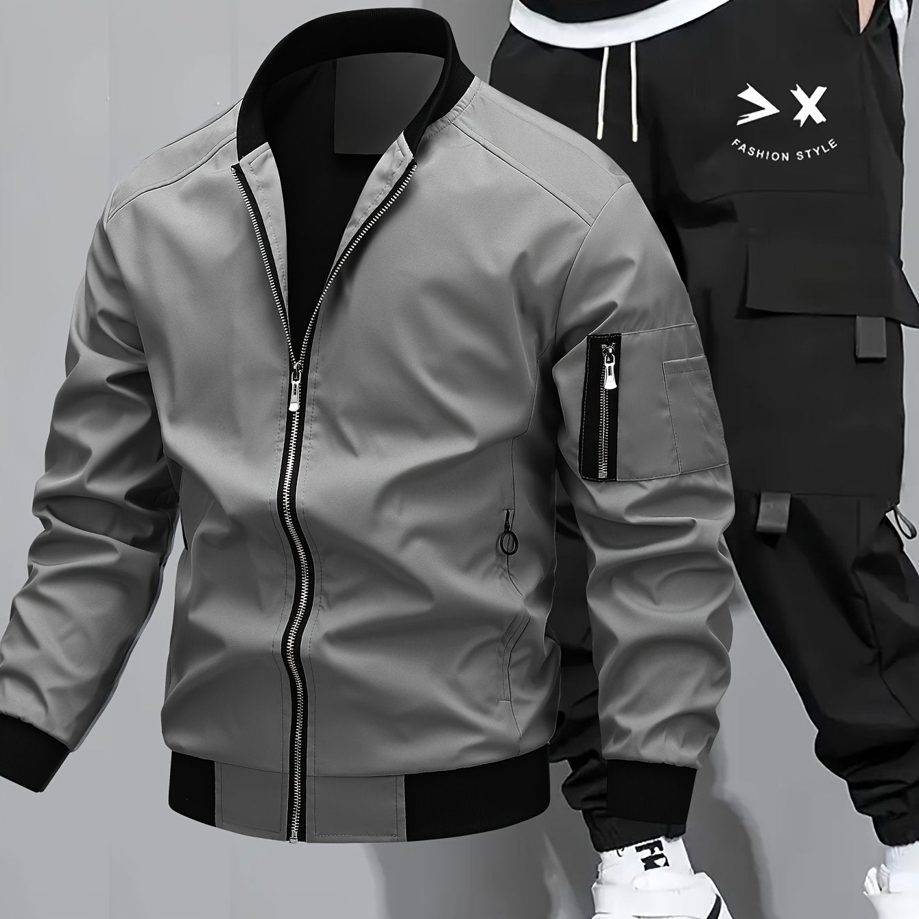 Herren Sport Jacke Cargo Set