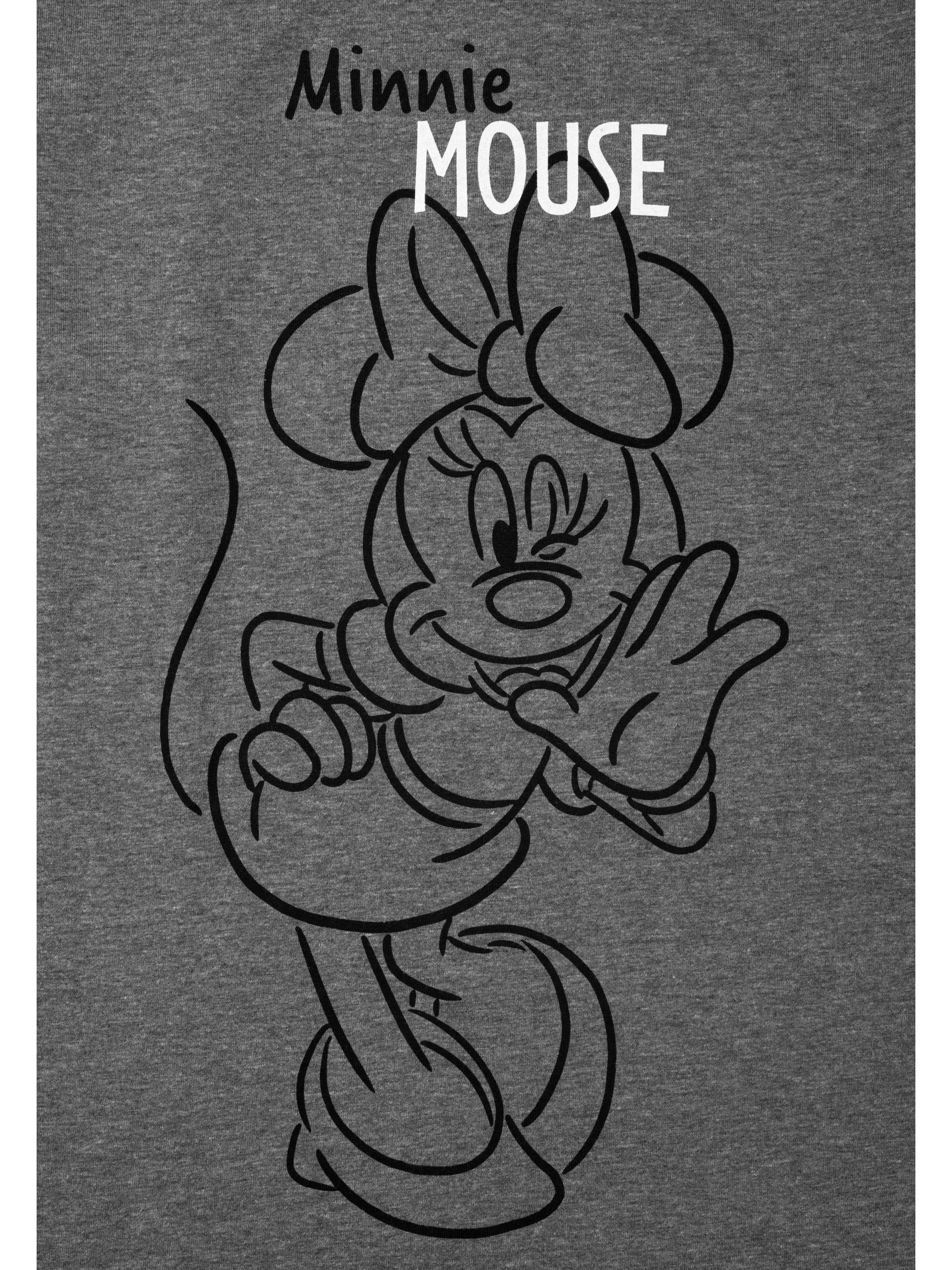 Damen Hoodie Kleid Minnie Maus