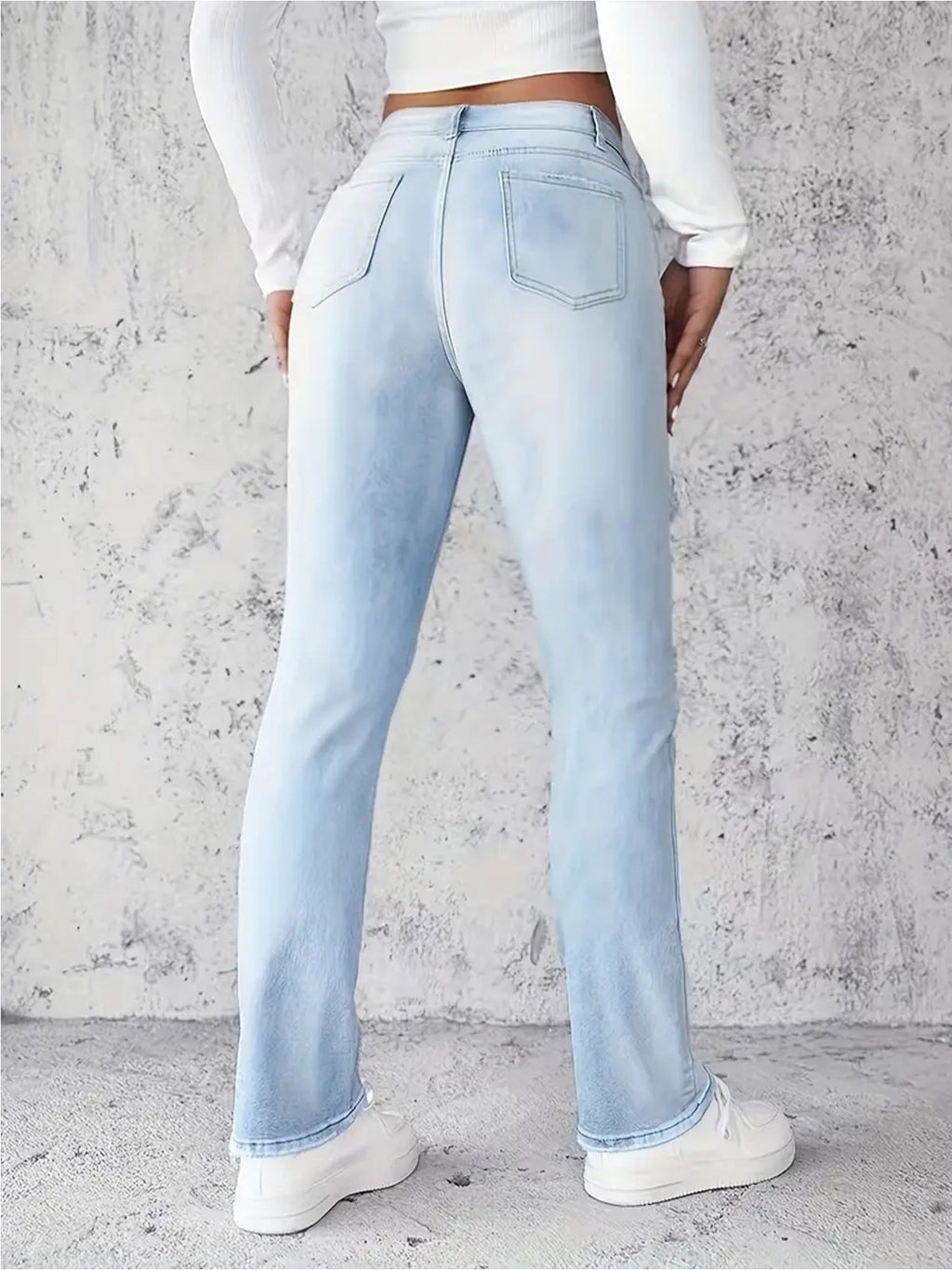 Damen Skinny Jeans Hellblau