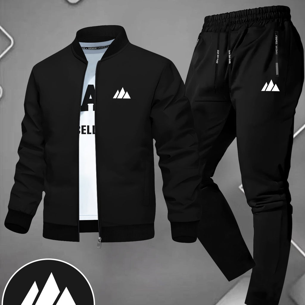 Herren Designer Zweiteiler Dreieck Muster