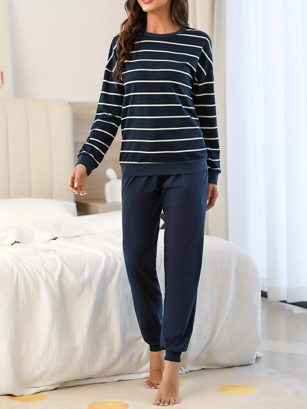 Damen Warmer Pyjama Winter Set