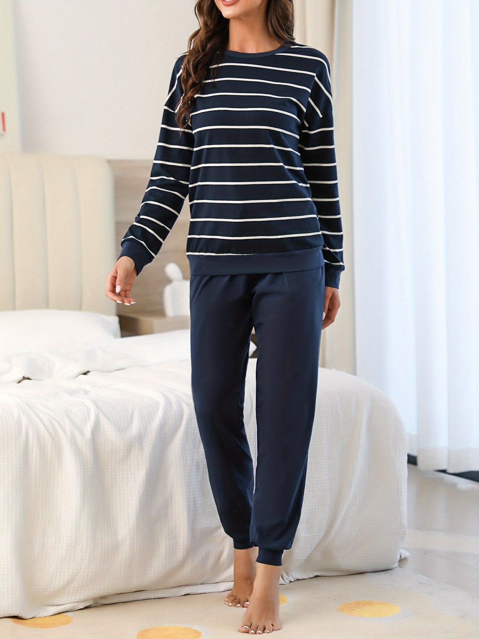 Damen Warmer Pyjama Winter Set