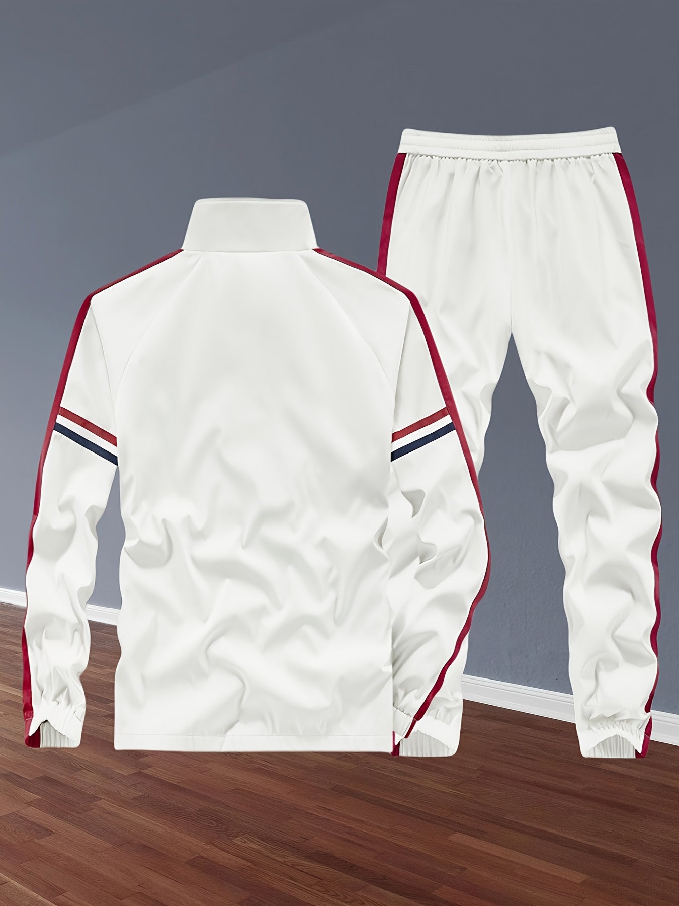 Unisex Sportanzug Colorblock Reißverschluss Set