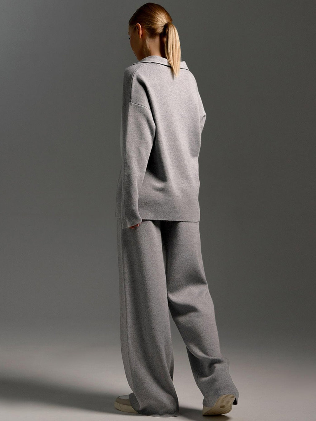 Damen Strick Zweiteiler Casual Elegant