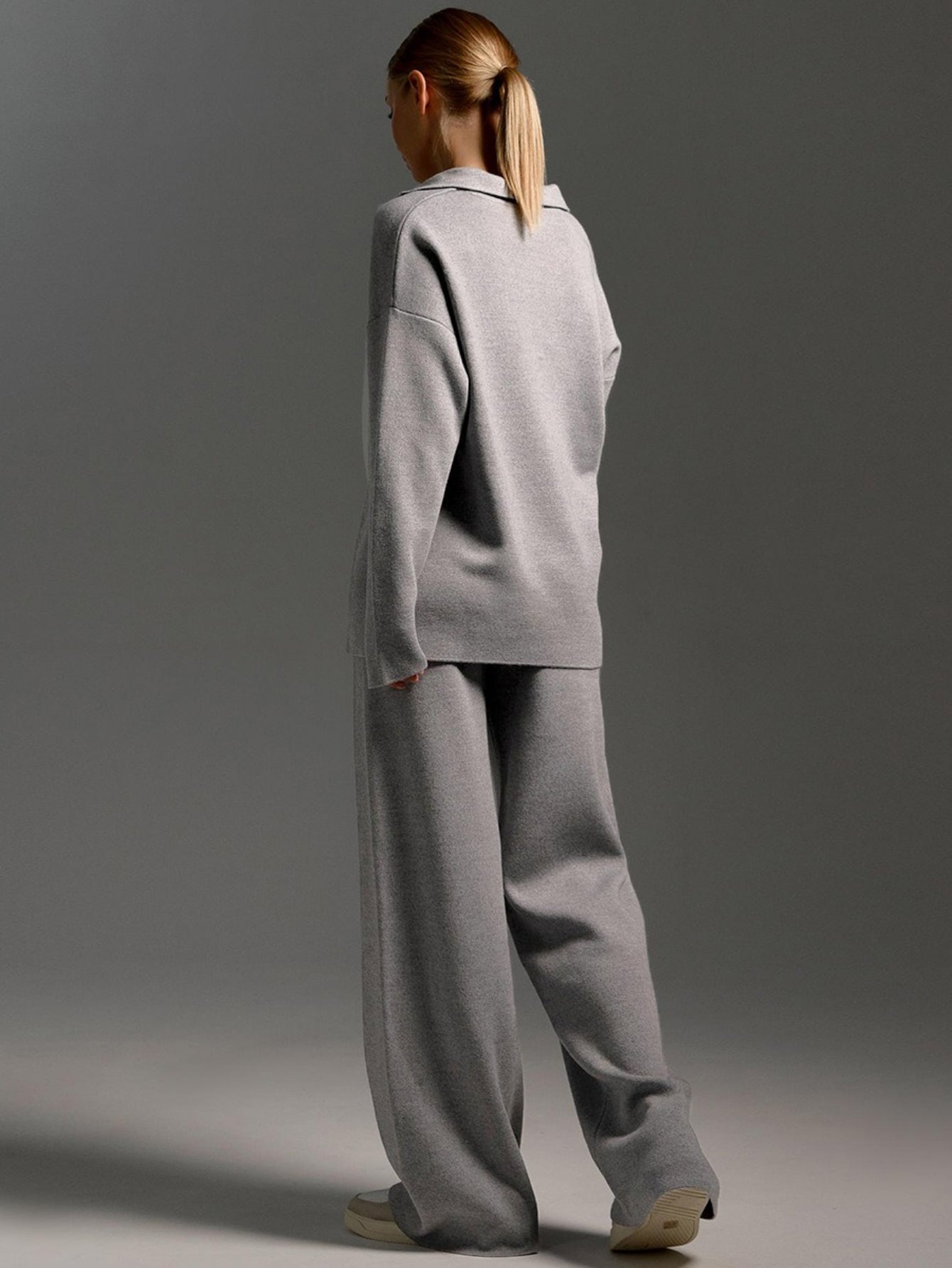 Damen Strick Zweiteiler Casual Elegant