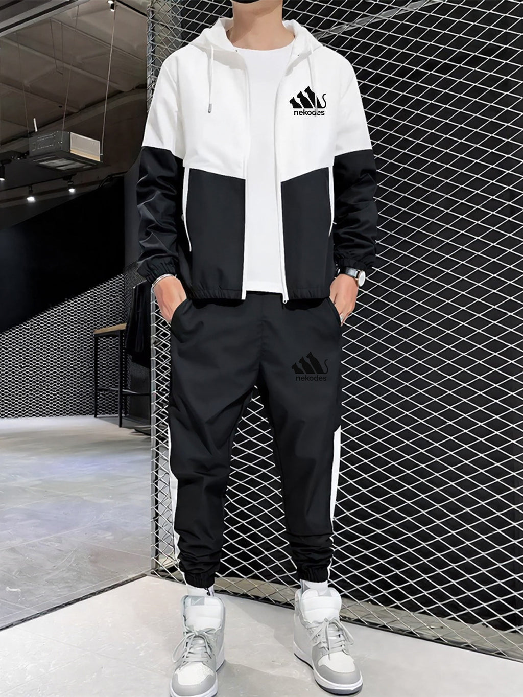 Herren Hoodie Jogger Set Winter