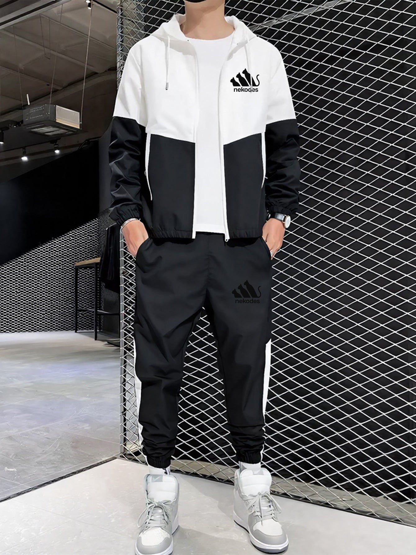 Herren Hoodie Jogger Set Winter