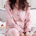 Damen Homewear Set Tiere Rosa