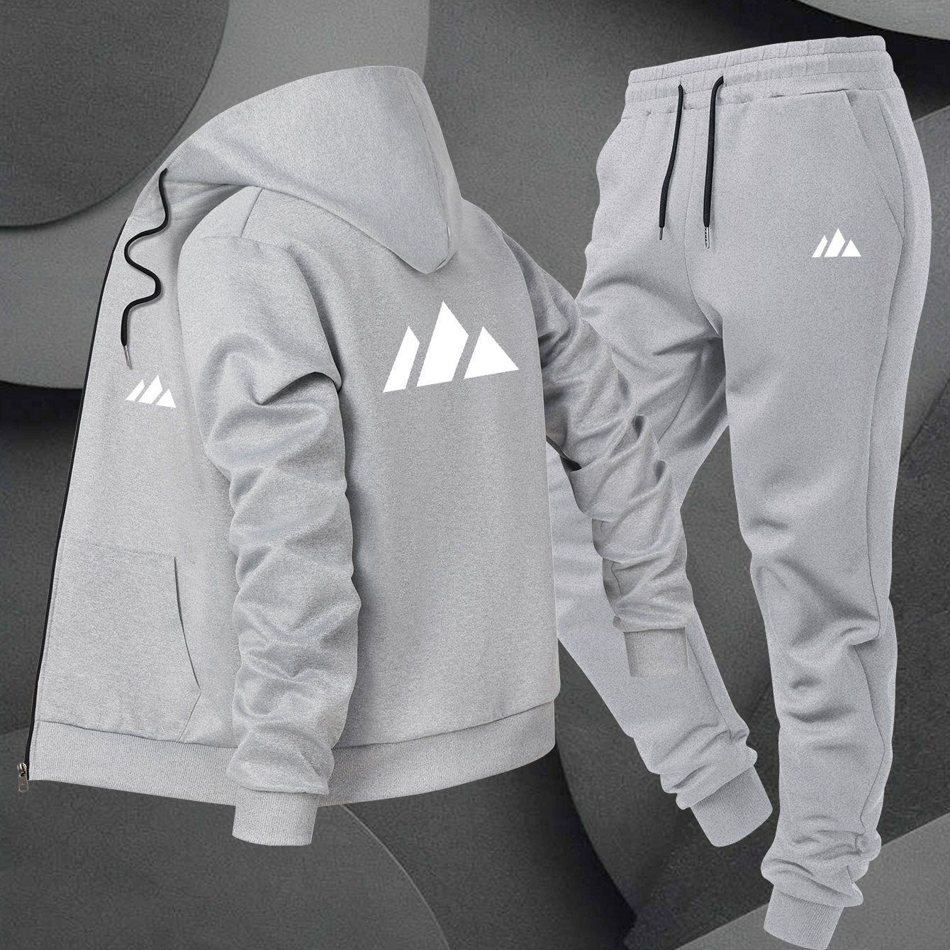 Herren Hoodie Set Trend Print