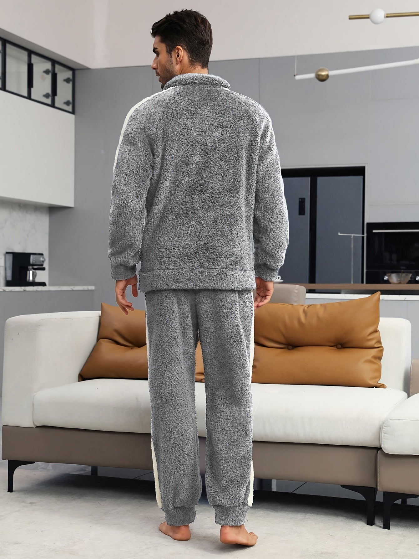 Unisex Kuschel Loungewear Set Zip