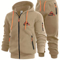 Herren Zip Hoodie Jogger Set