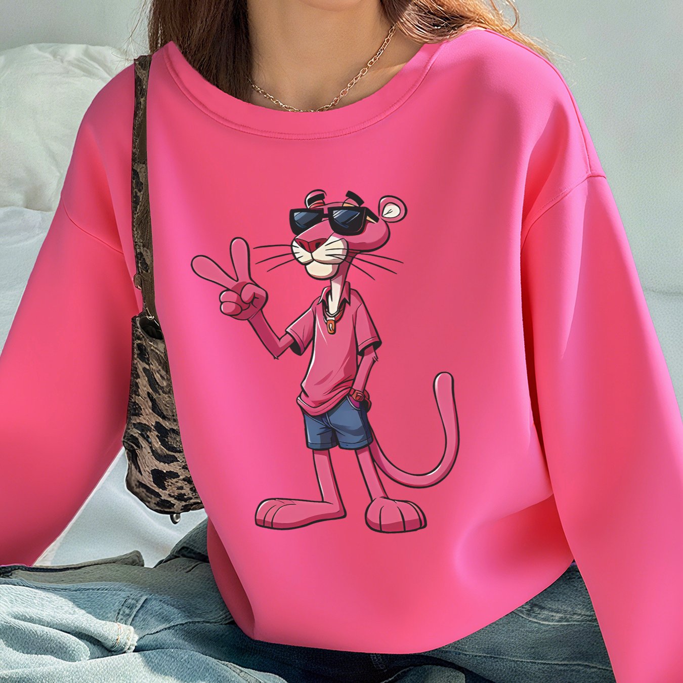 Damen Oversize Fleece Hoodie Winter