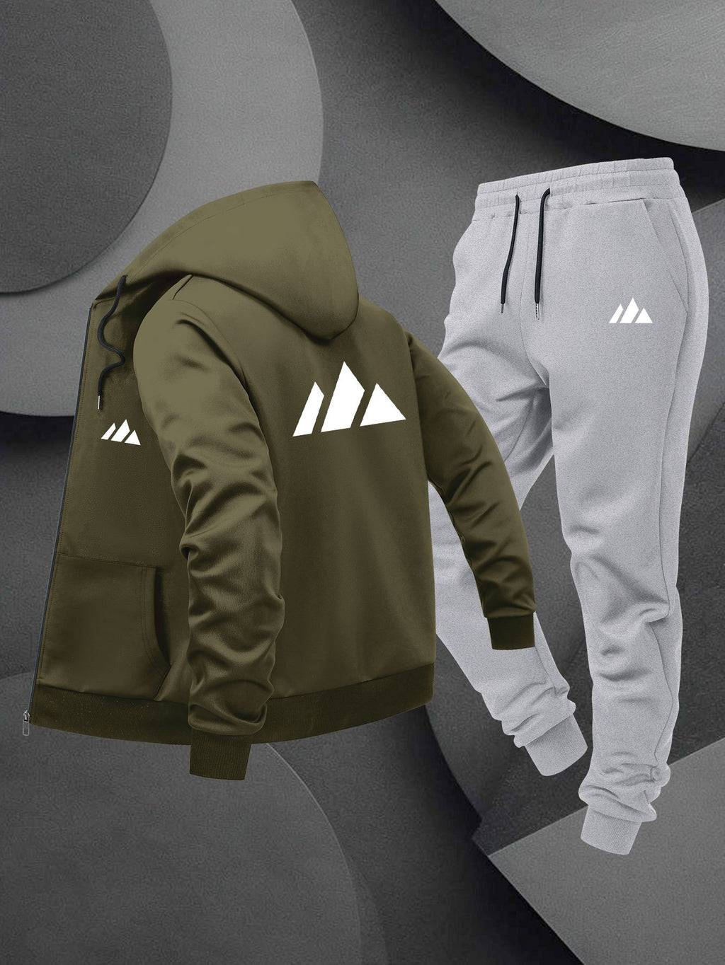 Herren Hoodie Set Trend Print