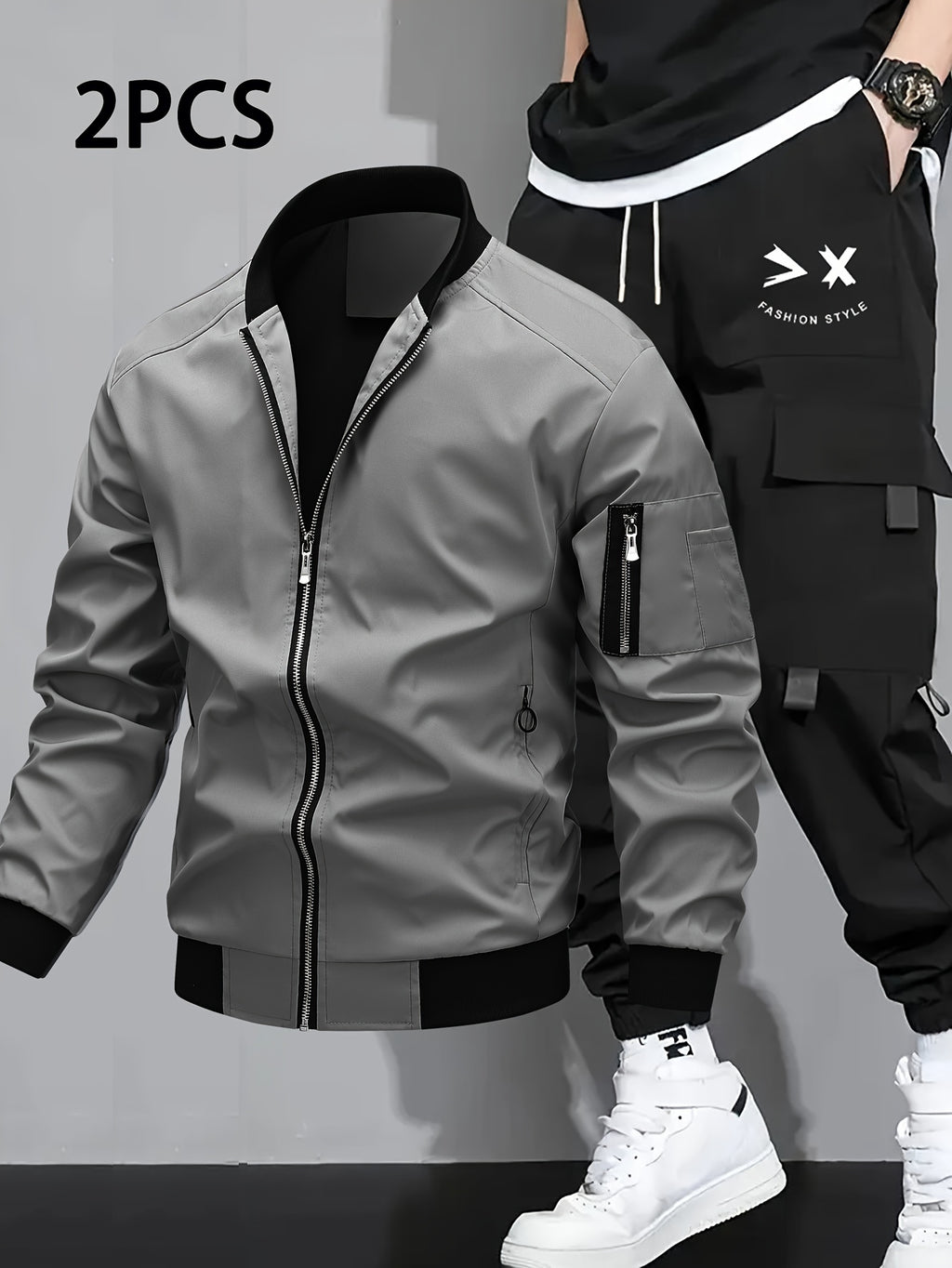 Herren Sport Jacke Cargo Set