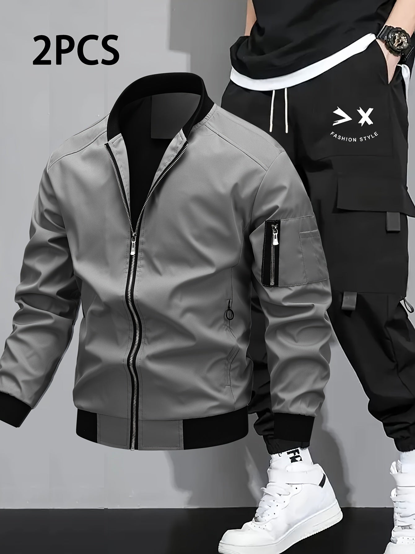 Herren Sport Jacke Cargo Set