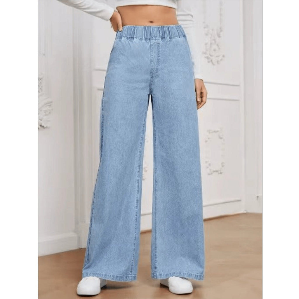 Damen Stoffhose Wide Leg