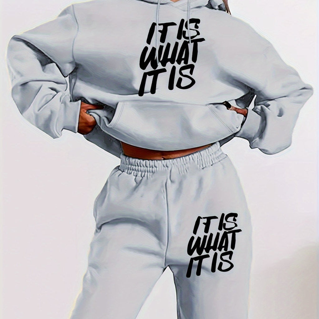 Damen Hoodie Set Print