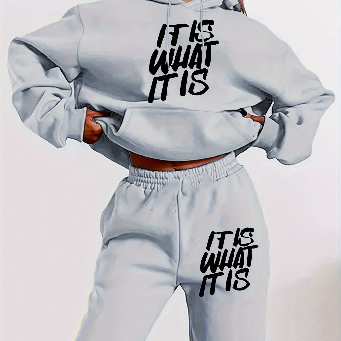 Damen Hoodie Set Print
