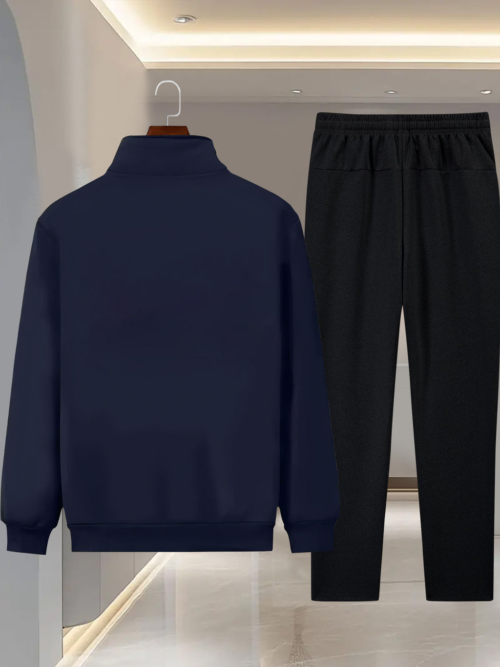 Herren Designer Zweiteiler Dreieck Muster