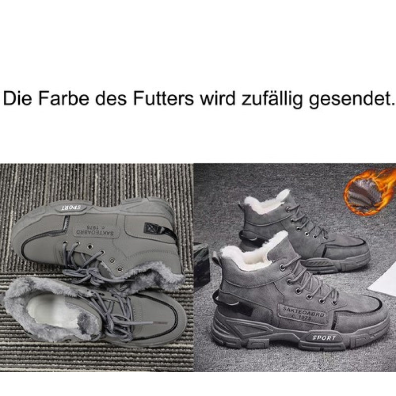 Herren Winter Stiefeletten Gefüttert Warm