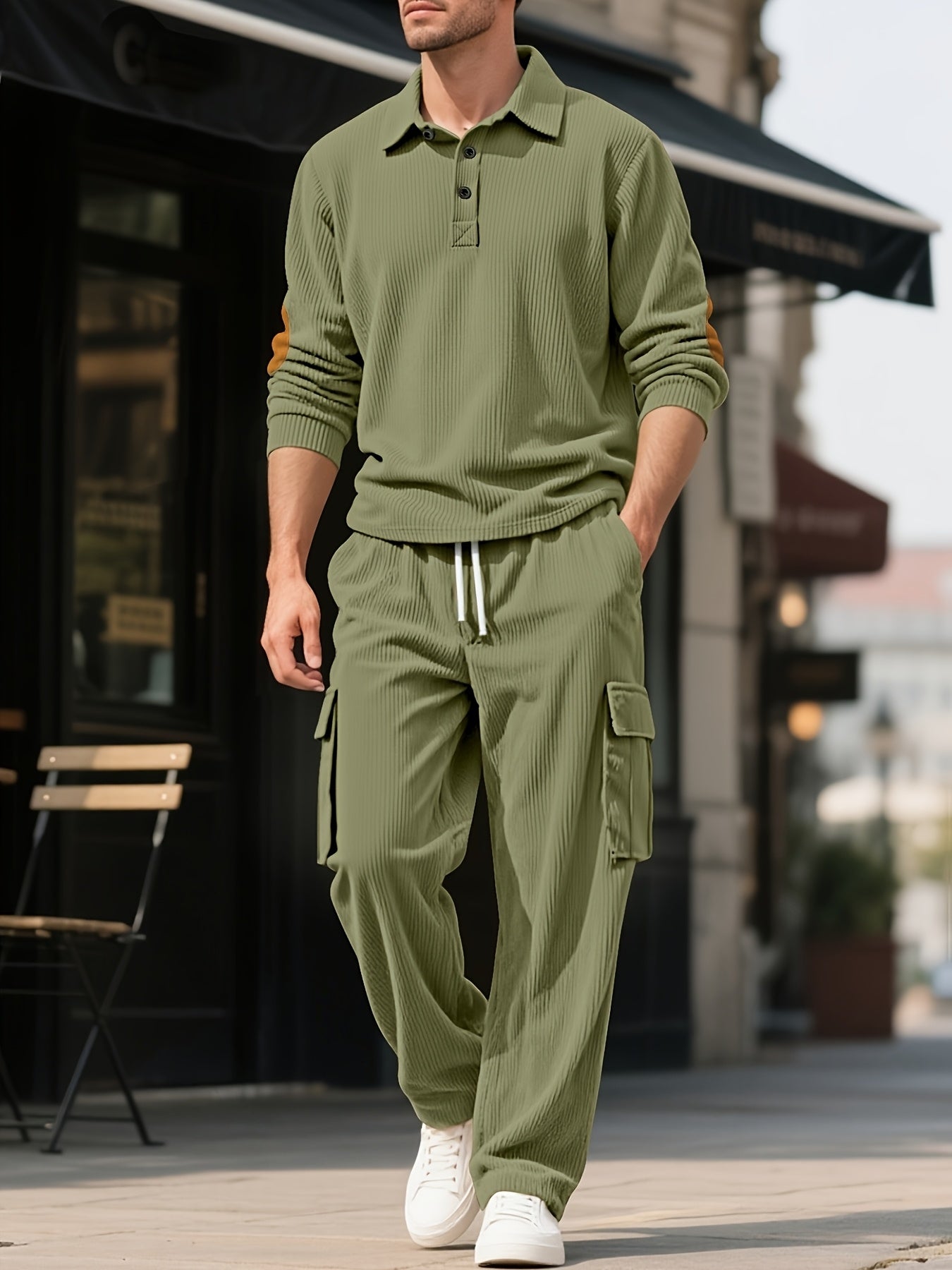 Herren Cord Outdoor Set Vintage