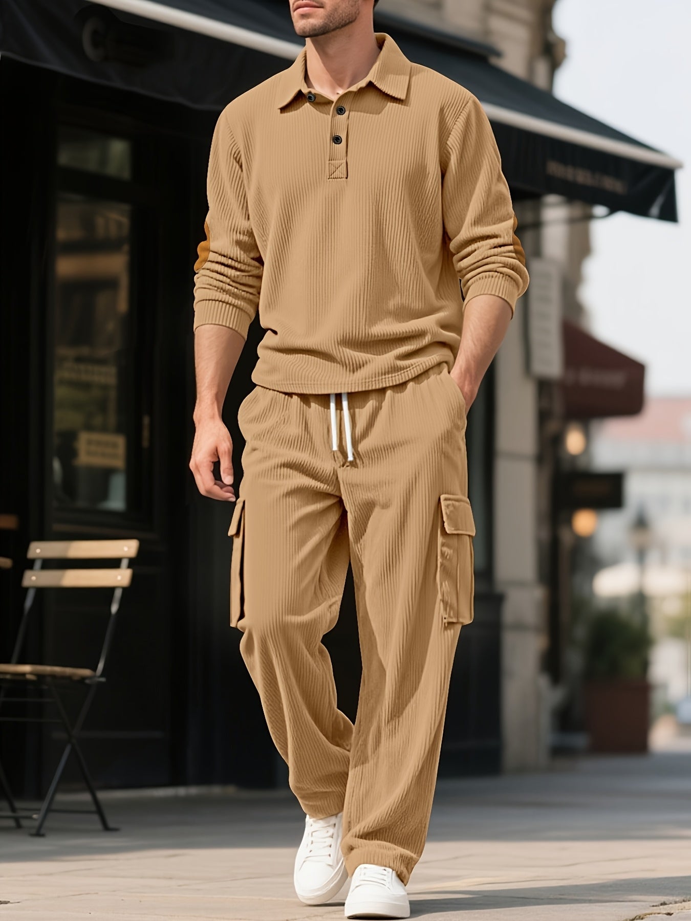 Herren Cord Outdoor Set Vintage