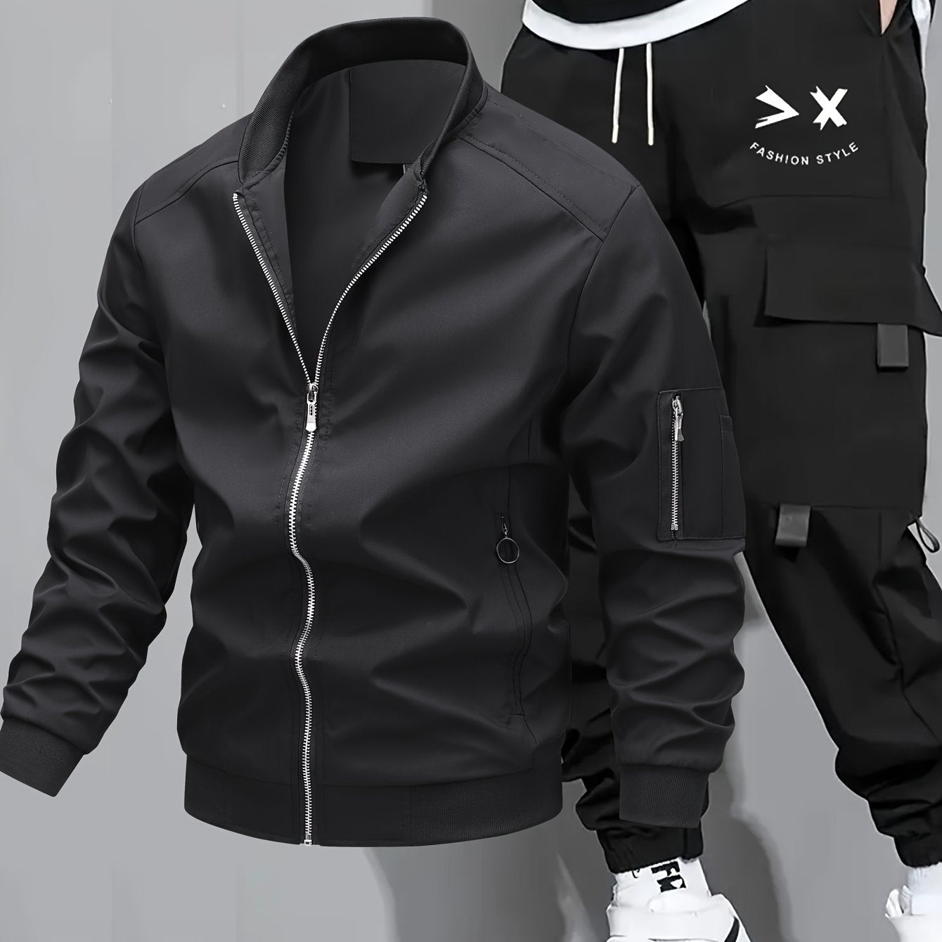Herren Sport Jacke Cargo Set