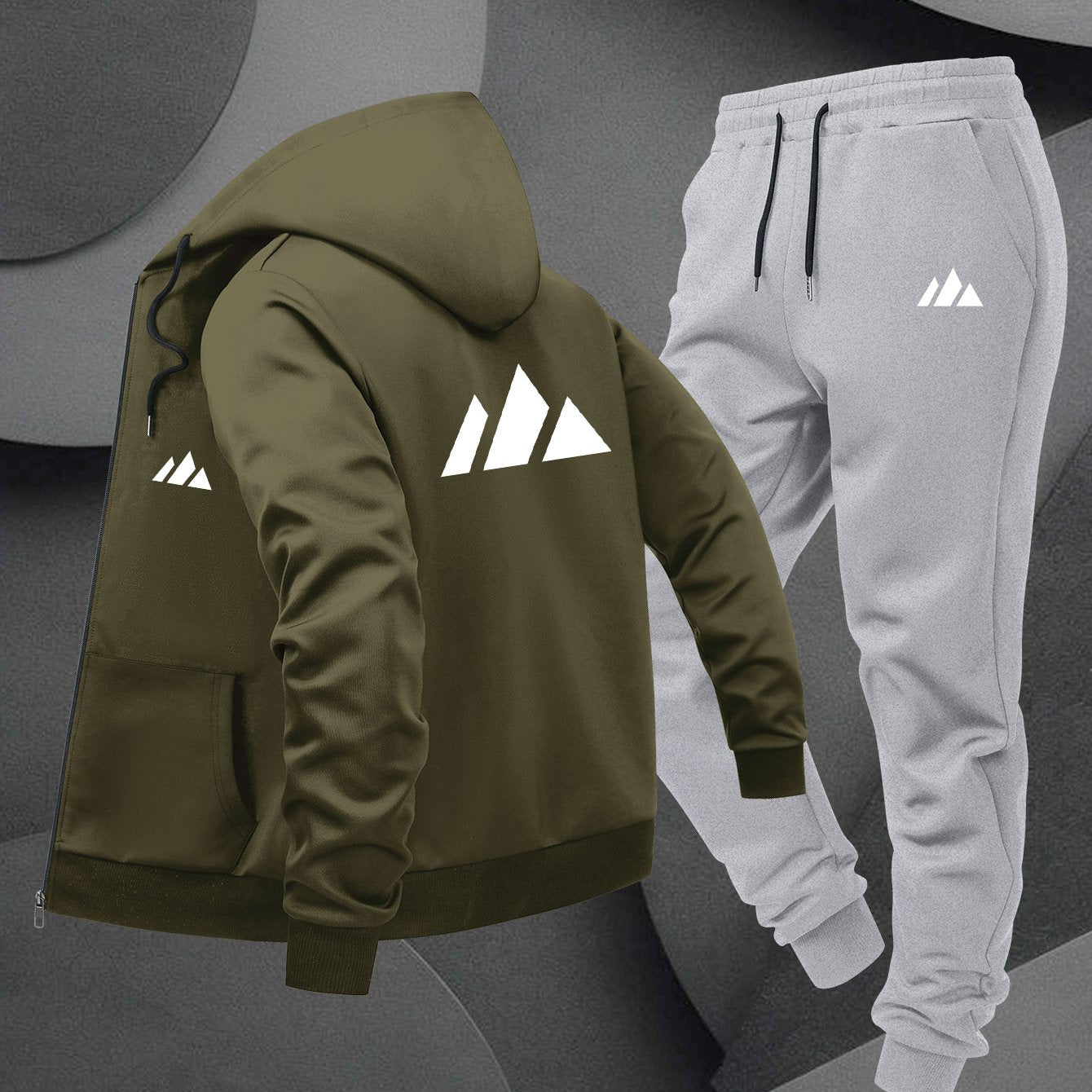 Herren Hoodie Set Trend Print
