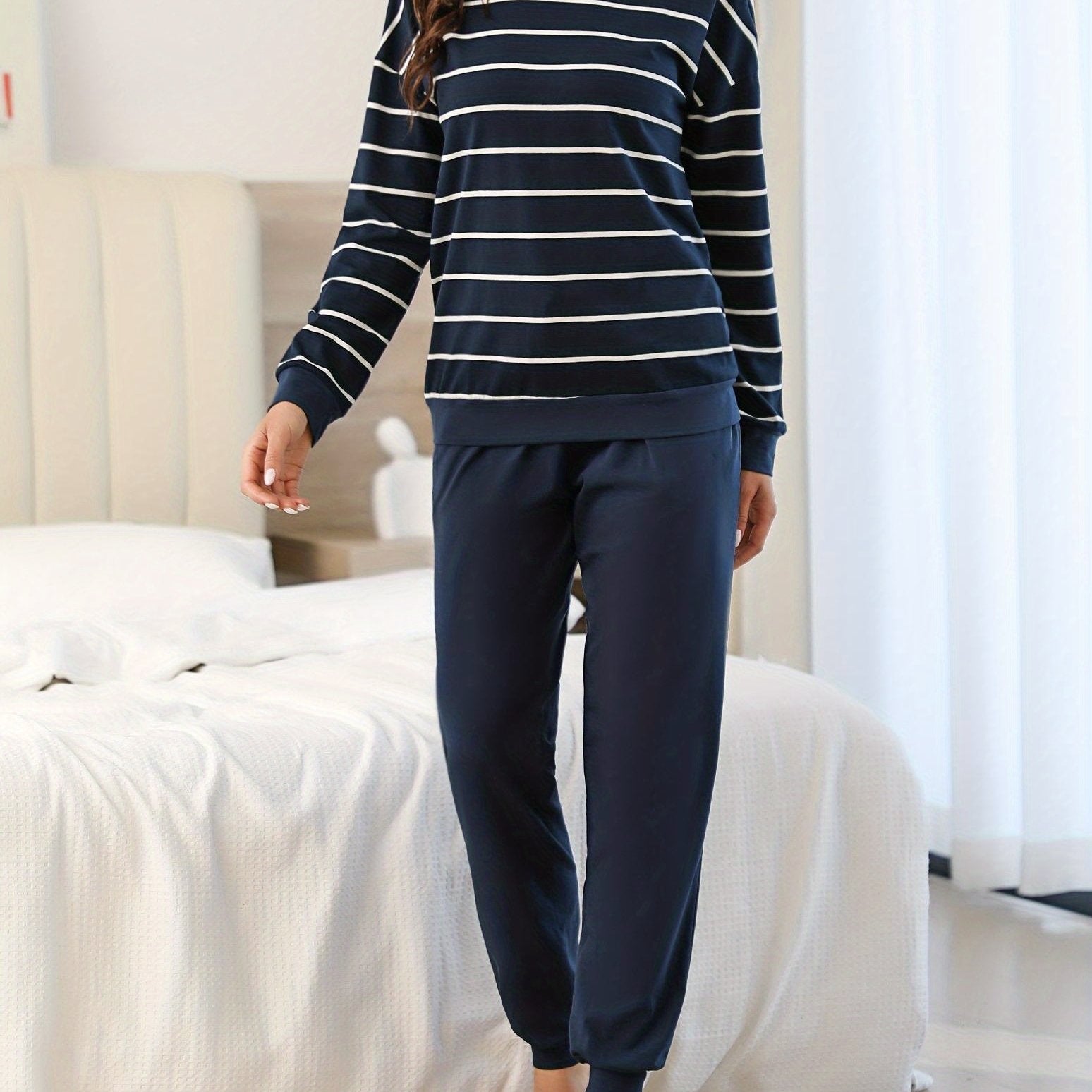 Damen Warmer Pyjama Winter Set