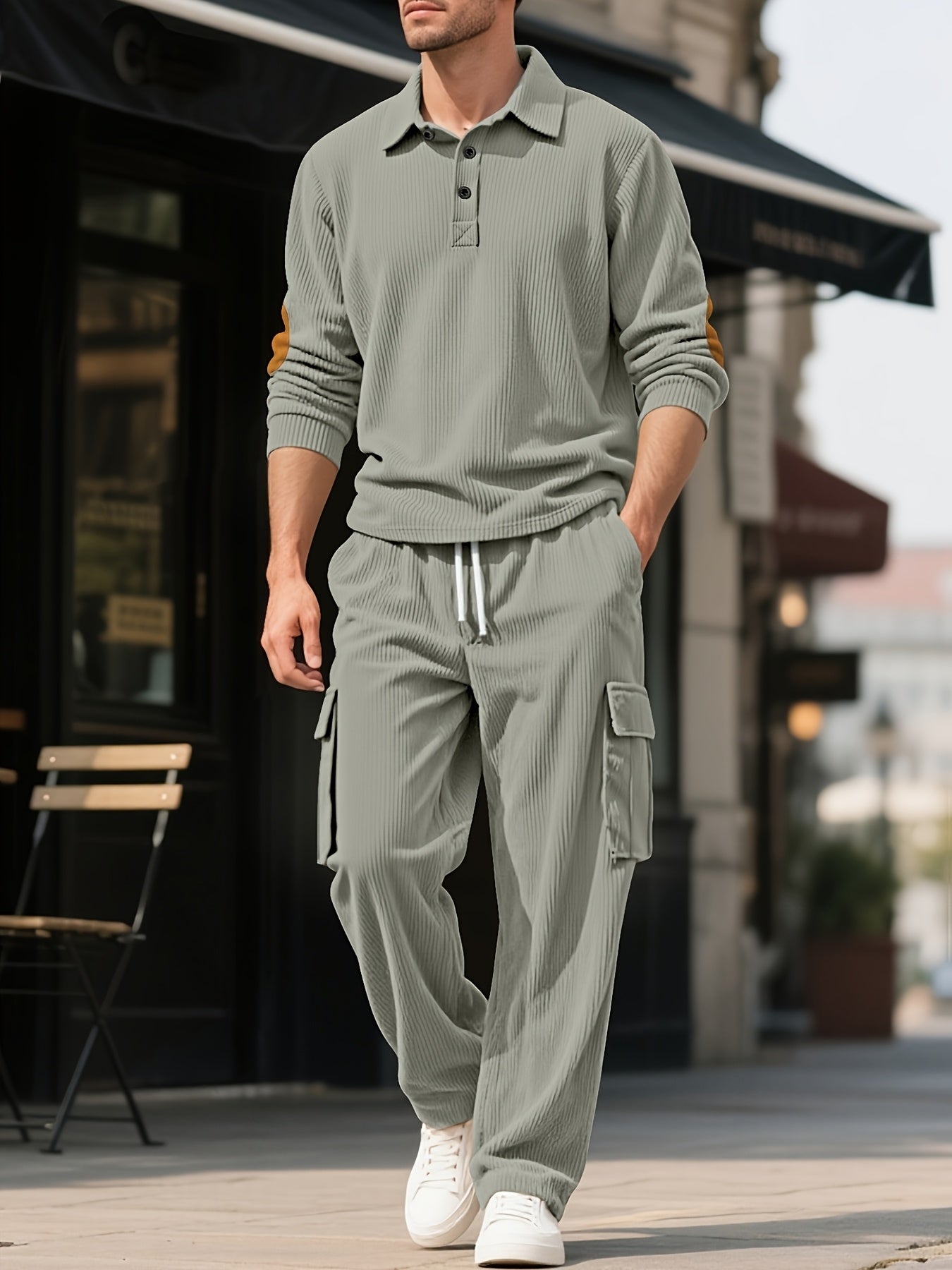 Herren Cord Outdoor Set Vintage