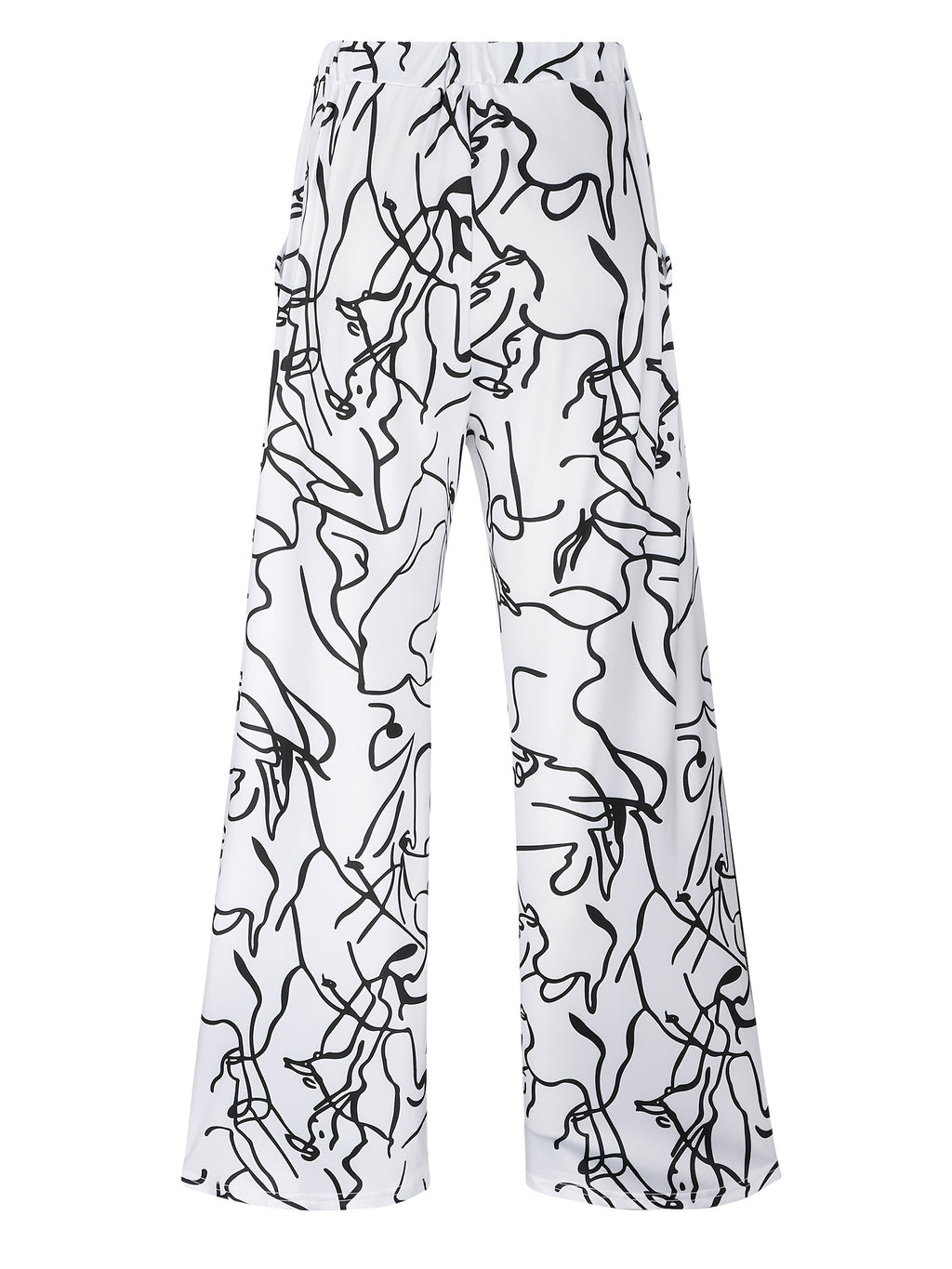 Damen High Waist Wide Leg