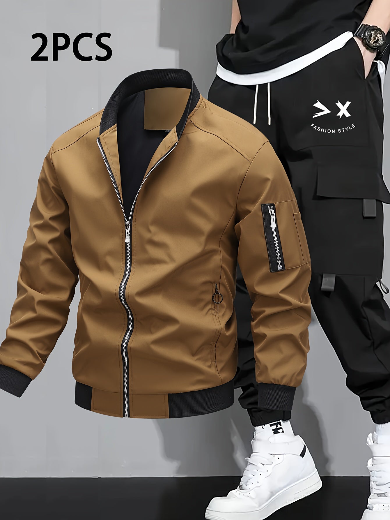 Herren Sport Jacke Cargo Set