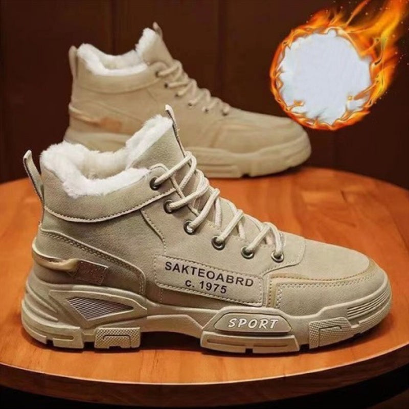 Herren Winter Stiefeletten Gefüttert Warm