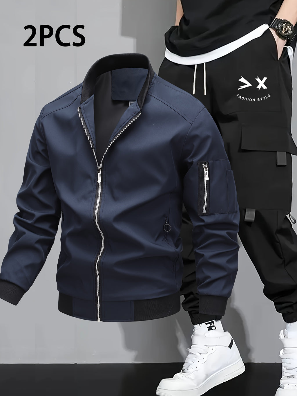 Herren Sport Jacke Cargo Set